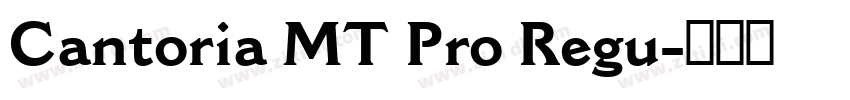 Cantoria MT Pro Regu字体转换